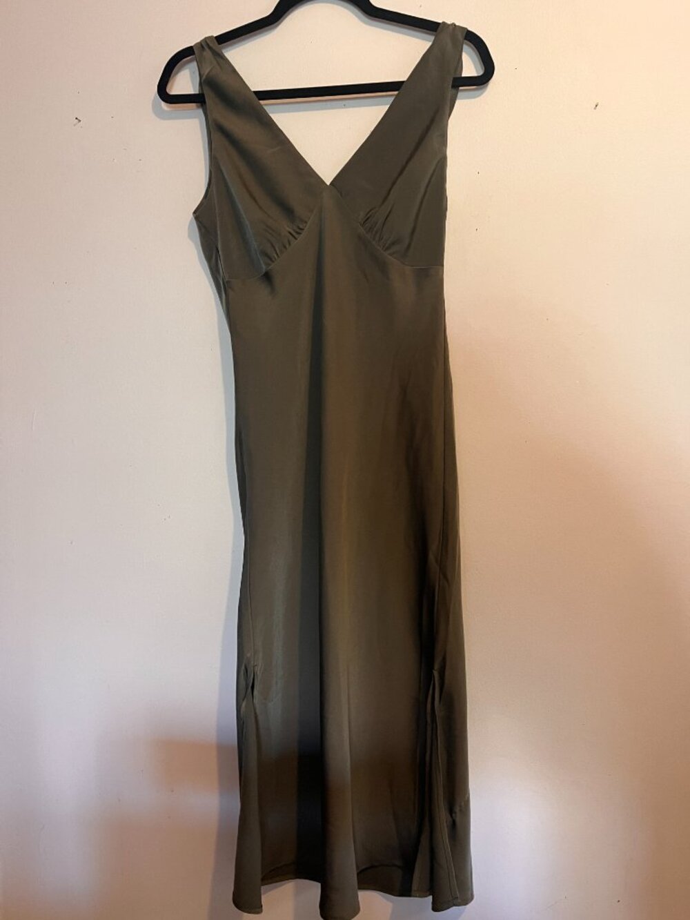 Monk + Lou Olive Green Dress
